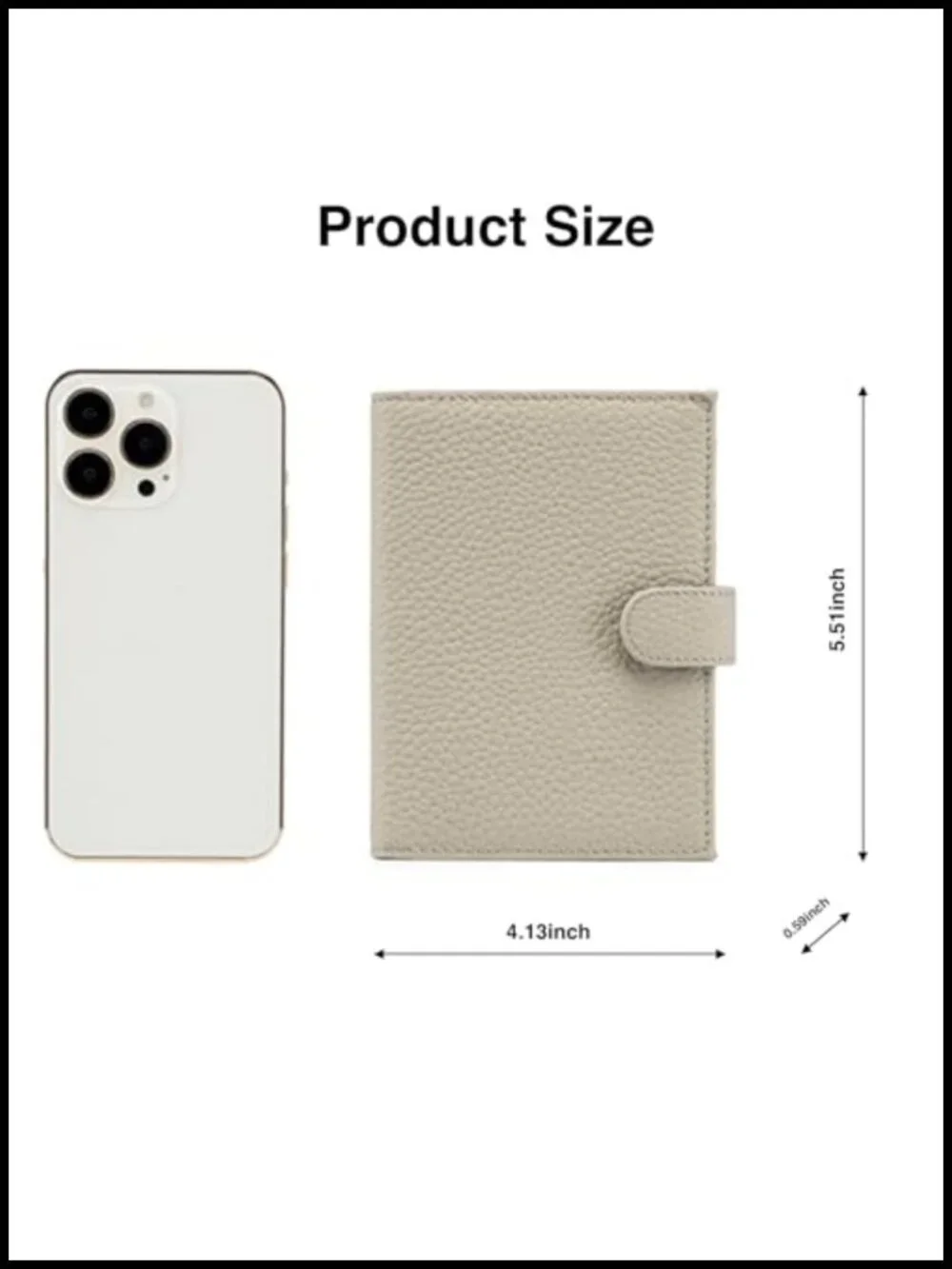 Slim Genuine Leather RFID Passport Holder Travel Wallet Cash Zipper Coin Pocket